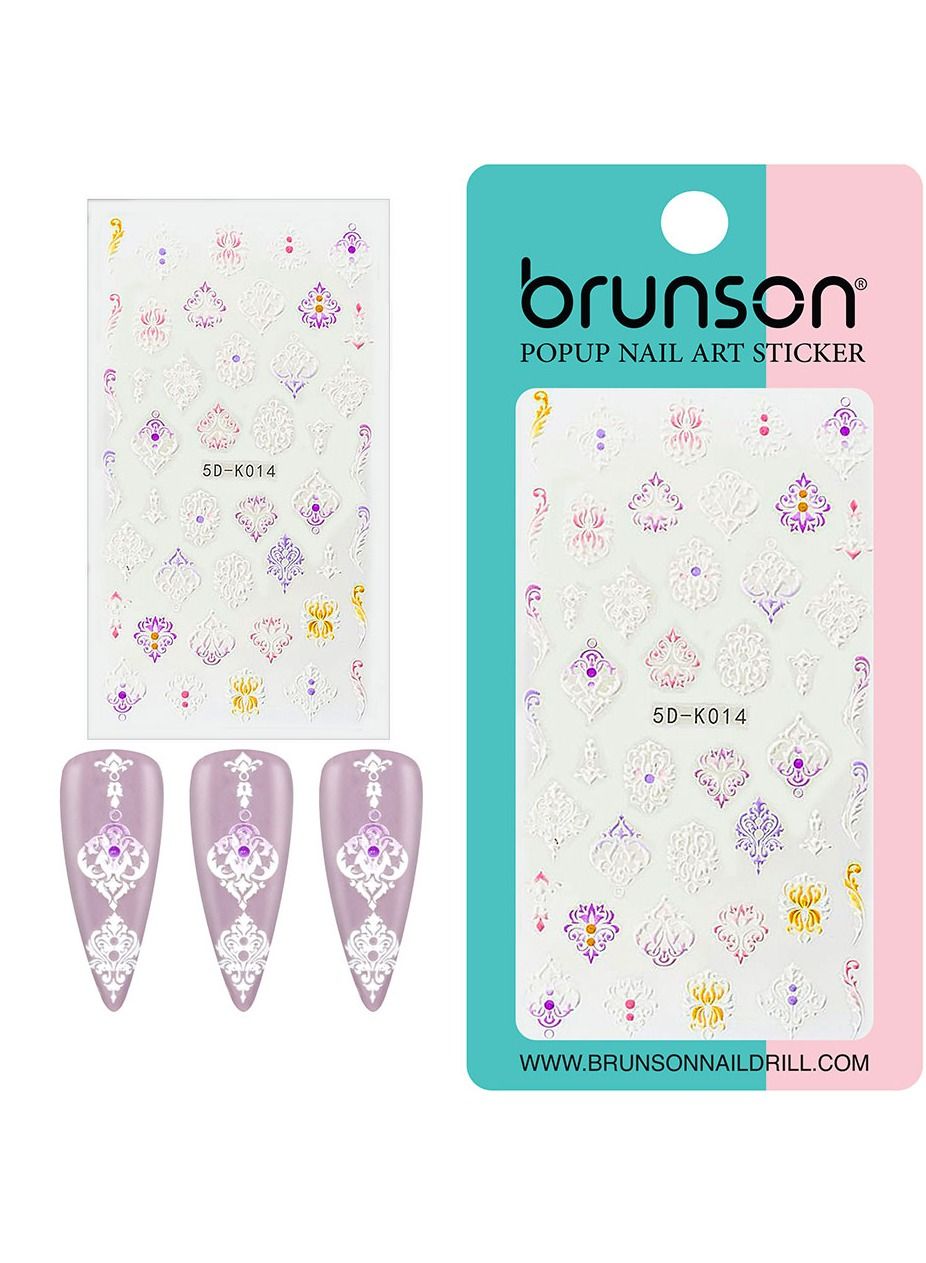 Nail Art Stickers Water Color Design Series Nail Decals for Toenails Fingernail Charm Decoration Accessories DIY