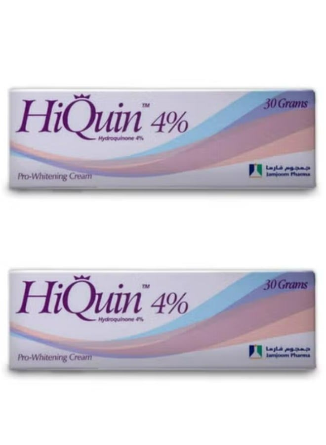 HiQuin 4% Pro-Whitening Cream – Hydroquinone 4% (30gm) 2PC