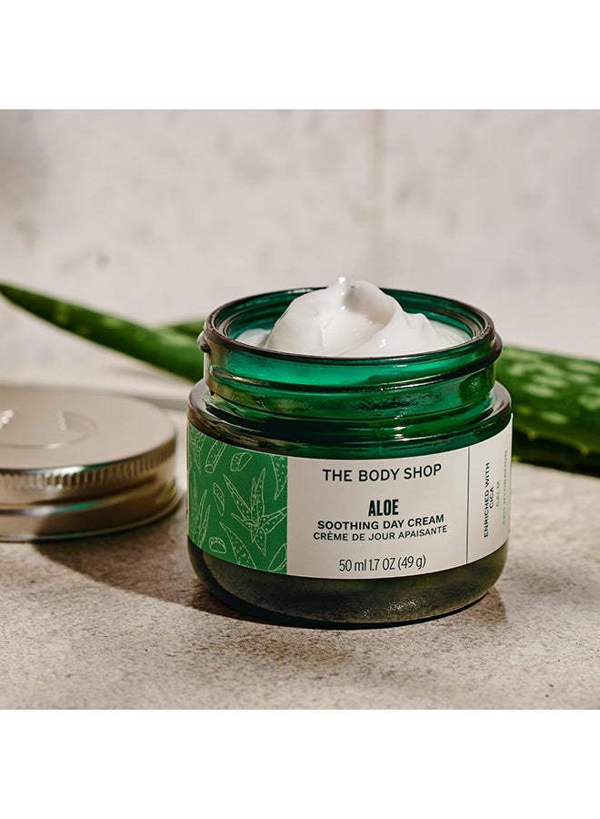 Aloe Soothing Day Cream for Sensitive Skin – 48Hr Hydration with Cica & Community Fair Trade Aloe Vera | Lightweight Fragrance-Free Vegan Moisturizer, 50ml - image 4