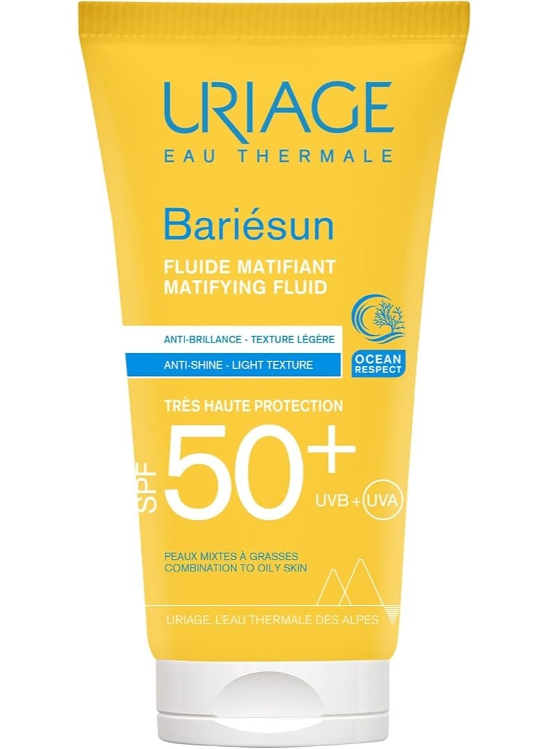Bariesun Mattifying SPF 50 Plus Sunscreen Fluid | For Oily And Combination Skin Shine Free Daily UV Protection