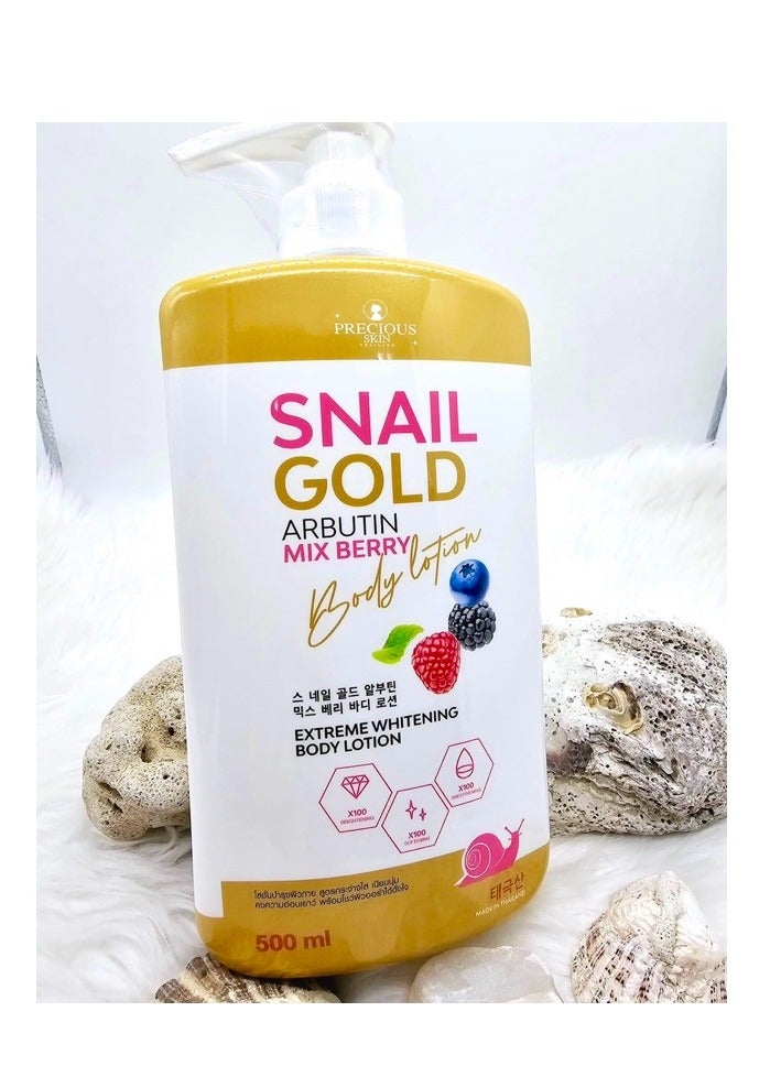 Snail Gold Arbutin Mix Berry Body Lotion 500 ML