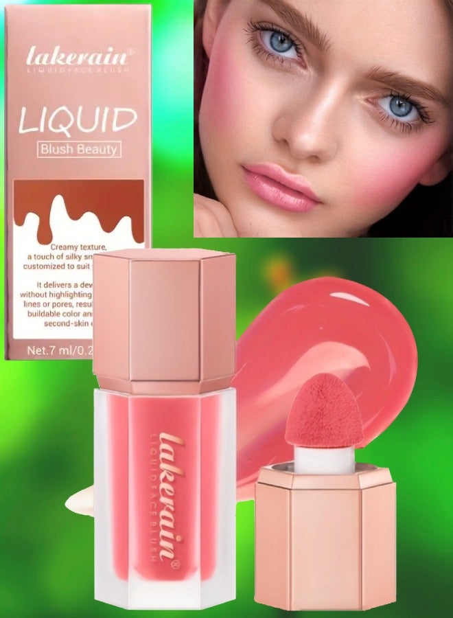 Liquid Face Blush Liquid Matte Finish Blusher for Multiuse Long Lasting Face Beauty Makeup Liquid Tinted Blush Cheeks Eyeshadow and Lipstick Long Wearing Moisturizing Blusher 03