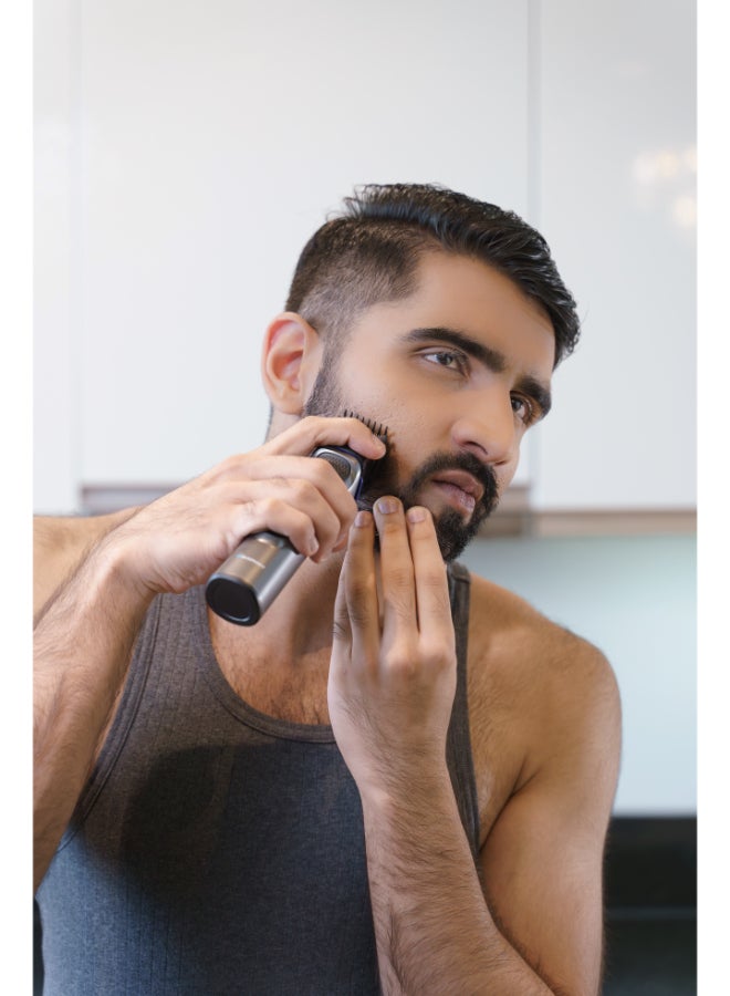 Blaupunkt 14-in-1 Trimmer & Shaver Kit for Men – Precision Beard Trimmer, Nose & Body Groomer, USB-C Rechargeable, LCD Display, 120 Min Runtime, Quick Charge, Multiple Guide Combs-SRM614 - image 9