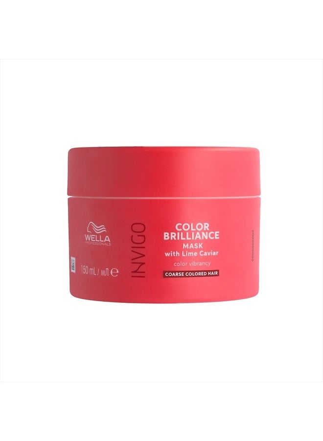 , Invigo Color Brilliance Vibrant Color Mask for Coarse Hair, Color Protection, Nourishes & protects Hair, With Lime Caviar, Vitamin E & Metal Purifier | 150 ml