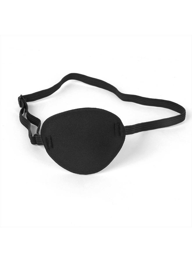 Black Eye Patches Adjustable Pirate Eye Patches to Treat Lazy Eye Amblyopia Strabismus for Adults and Children