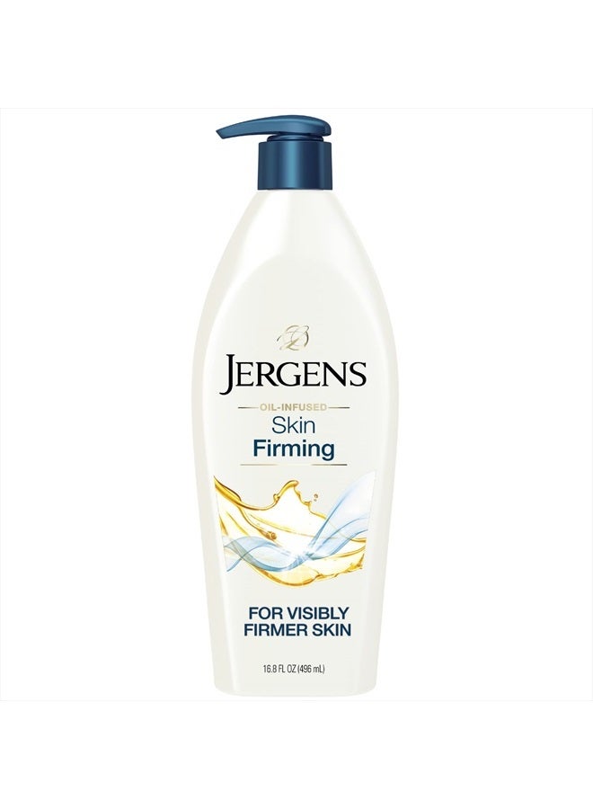 Skin Firming Body Lotion for Dry to Extra Dry Skin, Skin Tightening Cream with Collagen and Elastin, Instantly Moisturizes Dry Skin, Dermatologist Tested, Hydralucence Blend Formula, 16.8 oz