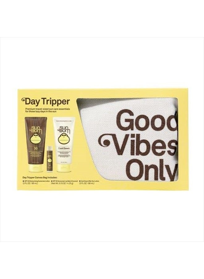 Premium Day Tripper | Travel-Sized Sun Care Pack with Moisturizing Sunscreen Lotion, Sunscreen Lip Balm and Cool Down Lotion | Hawaii 104 Reef Act Compliant Broad Spectrum UVA/UVB Protection