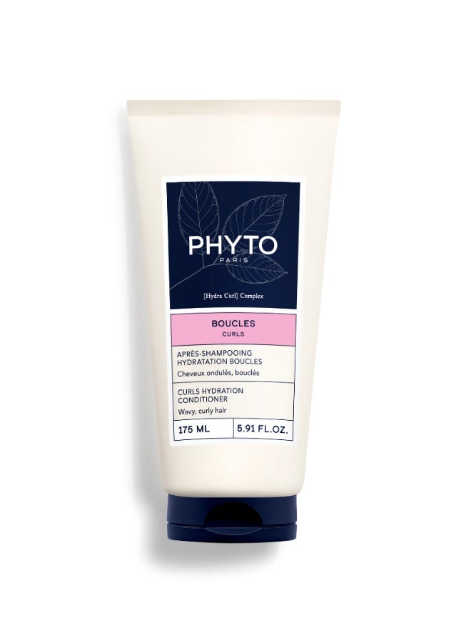 Phyto Curls Hydration Conditioner – Silicone-Free Detangling Conditioner for Wavy & Curly Hair, Instantly Hydrates, Nourishes & Softens Curls 175ml