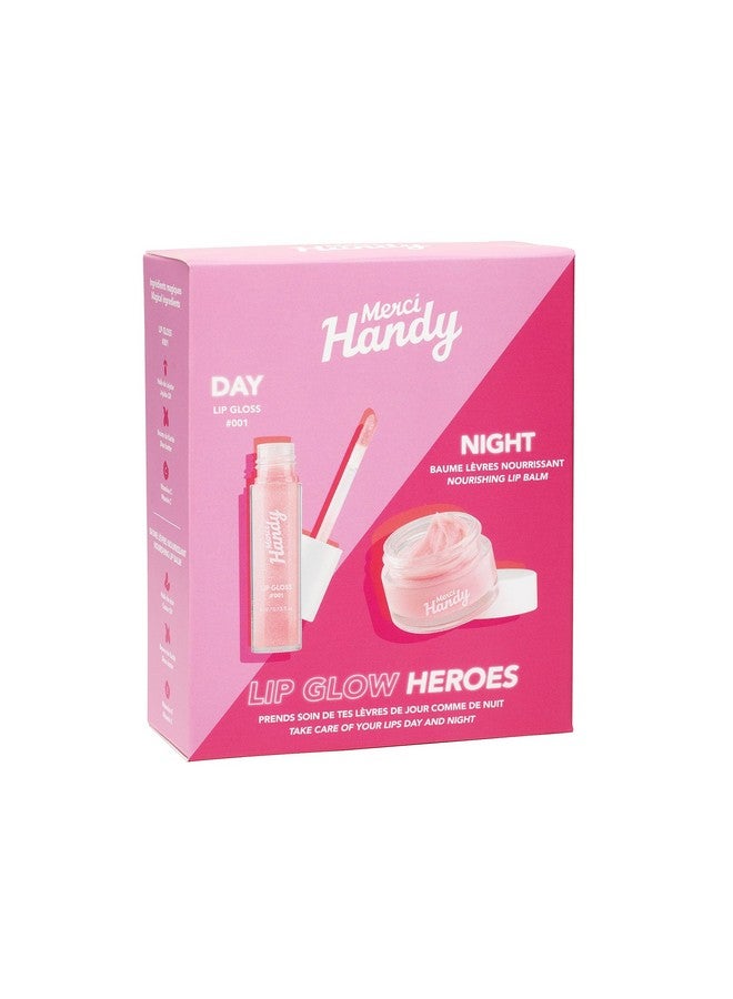 Lip Glow Heroeslip Gloss (0.13 Fl Oz)Nourishing Lip Balm (10 G)Moisturizer97% Natural Ingredientsday And Night Lip Care Kitsoft Lips