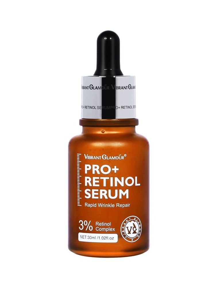Rapid Wrinkle Repair PRO+ Retinol Serum Wrinkles Anti-Aging Fine Lines Brighten & Whiten Delicate and Smooth Dull and Yellow Skin for Women 30ml