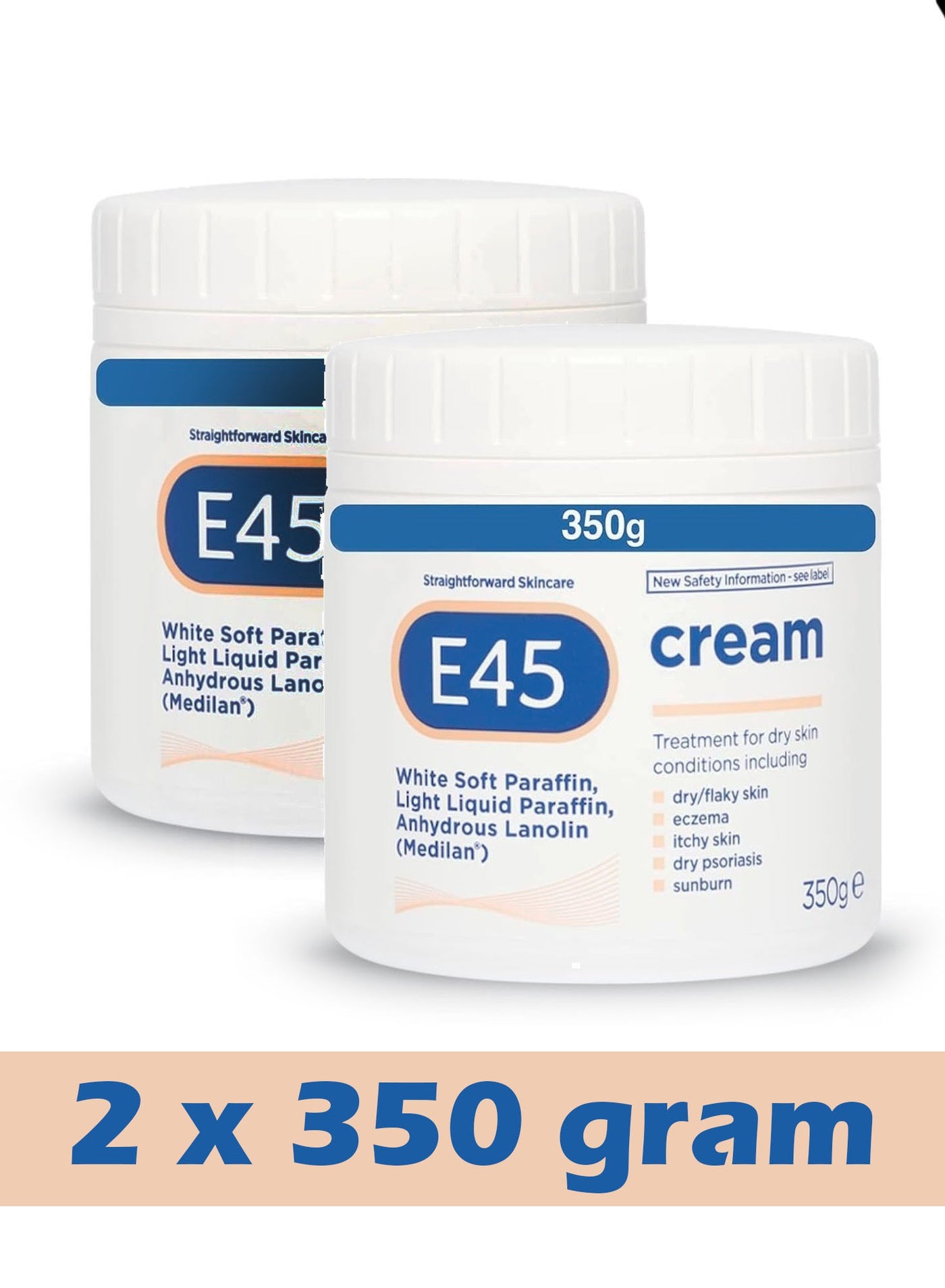 Dry Skin Conditions Dermatological, Eczema , sunburn, Itchy Skin Treatment Cream 2x350 g