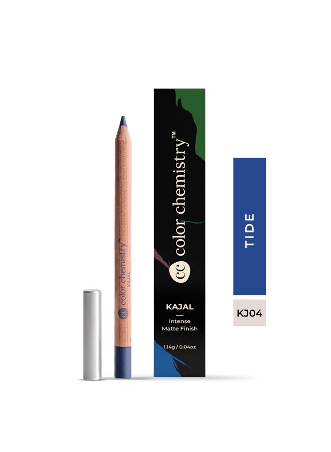 Color Chemistry Tide Kajal - 1.14 g, Enriched With Plant Based Ingredients, Comfortable Matte Finish, For Intense Pigment, Sensitive Eye Friendly And Long Lasting