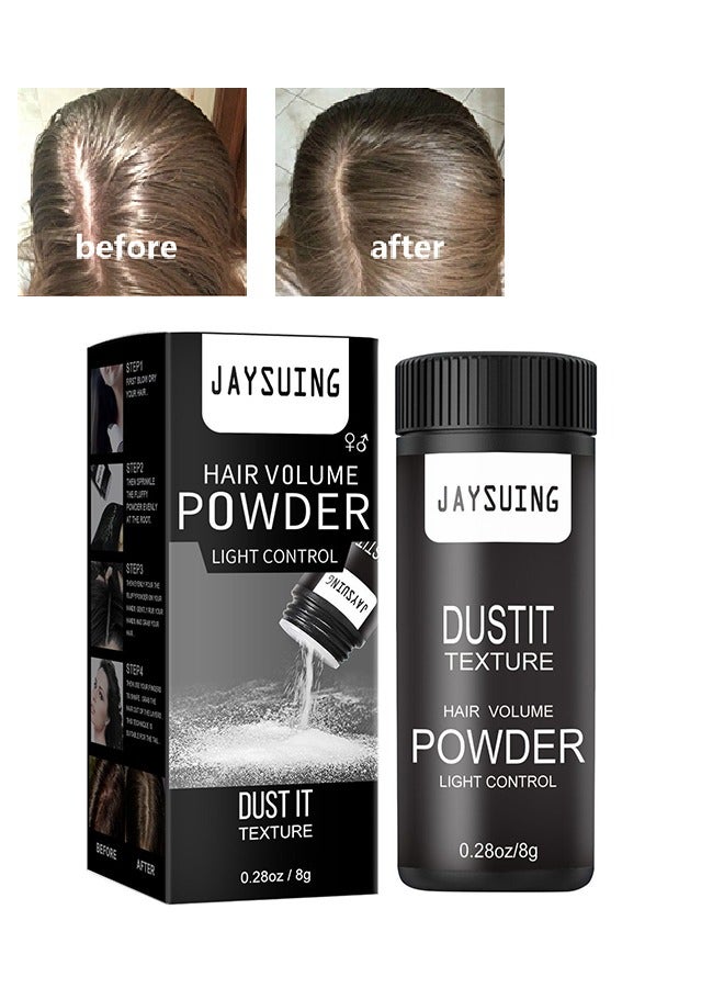Hair Volume Powder- Light Control -Fluffy Mattifying Texturizing & Volumizing Hair Concealer Powder Hair Volume Dust Hair Styling Powder Unisex 8g