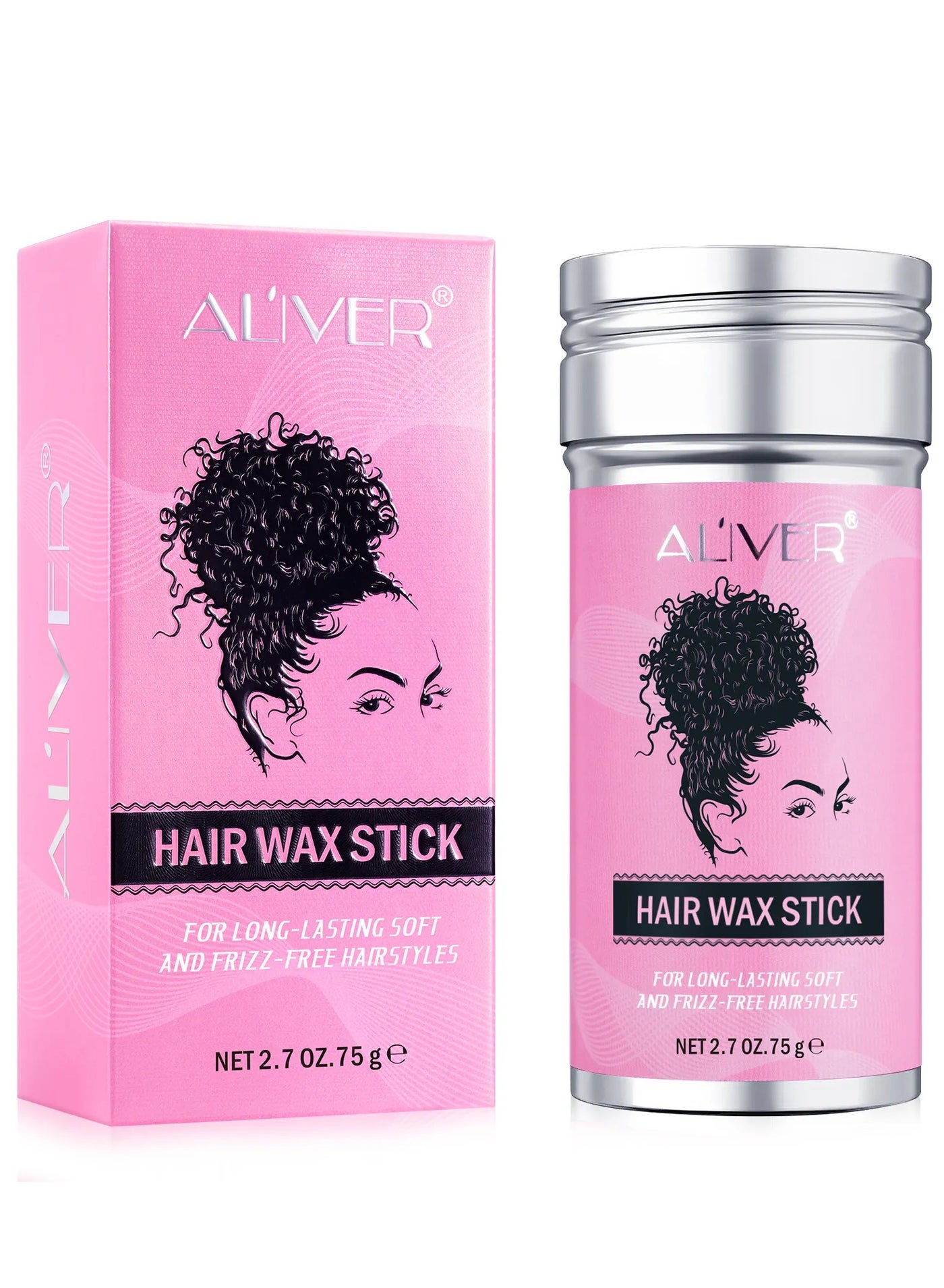 Hair Wax Stick 75g for Better Hair Texture & Luster Hair Styling Wax Small Broken Hair Finishing Cream Edge Control Slick Stick Hair Pomade Stick for Men and Women
