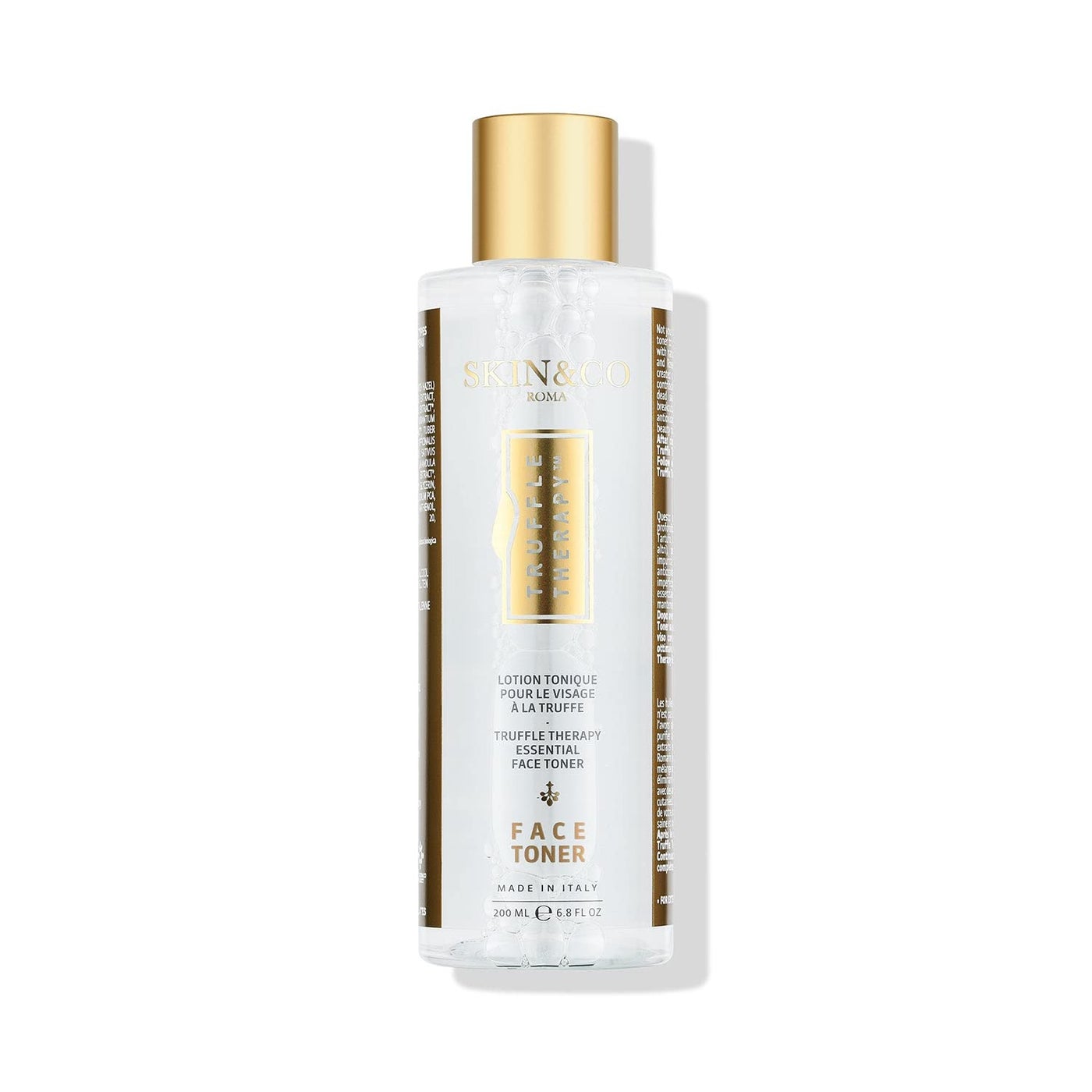 SKIN&CO Truffle Therapy Essential Face Toner with Niacinamide & AHA, Pore Minimizing for Oily, Dry & Sensitive Skin Types, Alcohol-Free Moisturizing Formula, 6.8 FL OZ, Made in Italy