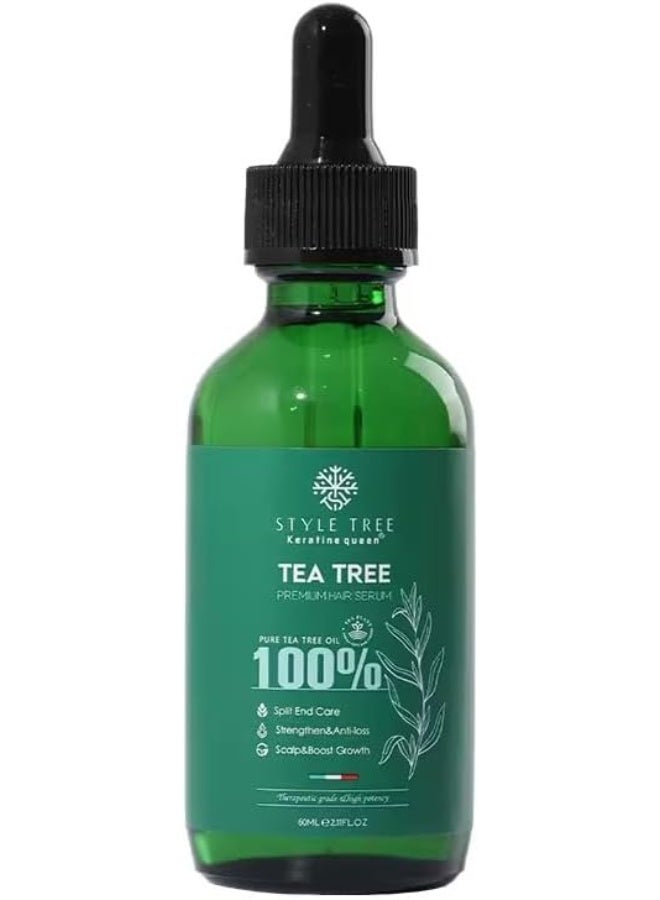 keratine queen 100% Hair care Serum Natural Organic Tea Tree Cleansing and refreshing hair care