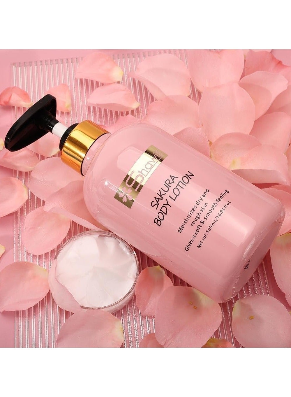 Shawill Sakura Niacinamide Body Lotion Whitening Moisturizing Nourishing For All Skin Type 500 Ml