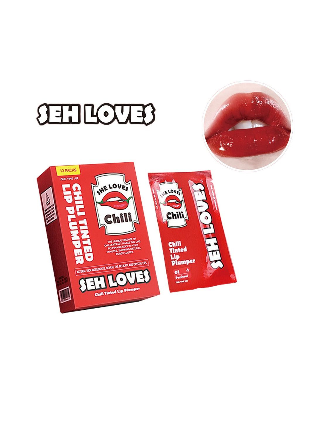12 Piece Chili Tinted Lip Plumper