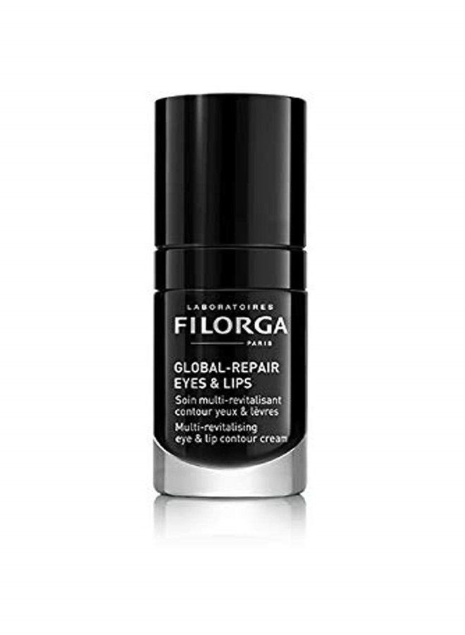 Filorga Global-Repair Eyes and Lips Cream, Hydrate and Smooth Eye Wrinkles and Revitalize Lip Contours with Retinol and NCEF, Formulated to Reduce Dark Circles, Puffiness, and Dehydration.5 fl. oz.