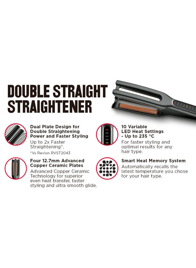 Revlon Double Straight. Straightens hair in one pass - image 2