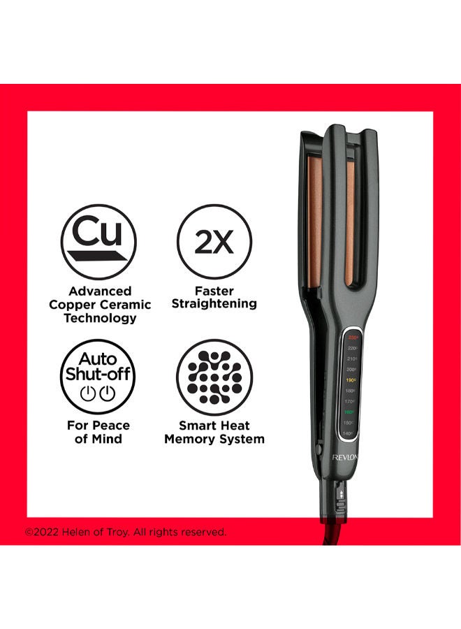 Revlon Double Straight. Straightens hair in one pass - image 6