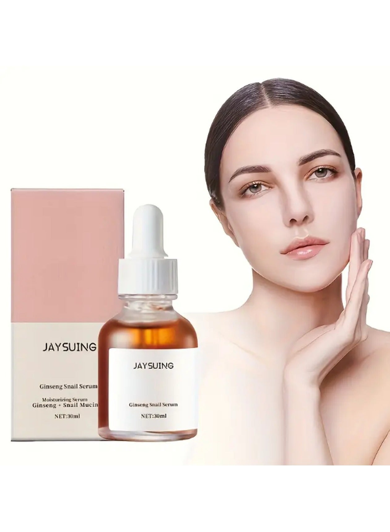 Ginseng & Snail Glow Serum - Fragrance-Free, Moisturizing & Firming Facial Essence for All Skin Types 30ml