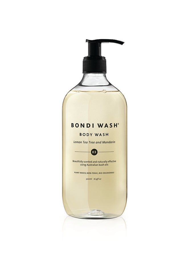 Lemon Tea Tree & Mandarin Body Wash 500ml – Purifying Citrus Shower Gel with Antibacterial Tea Tree Oil, Fresh Scent & Skin-Soothing Formula