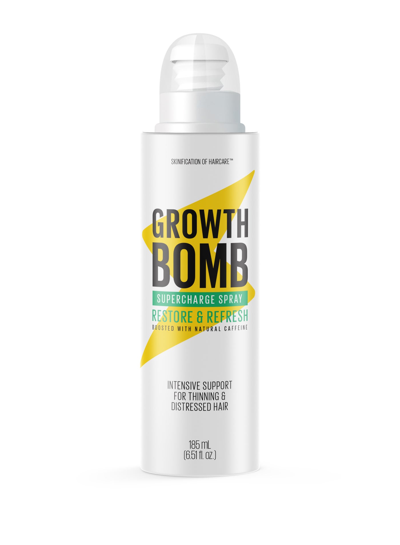 Leave-In Hair Growth Spray with Caffeine & Antioxidants - Boosts Hair Volume, Protects Against Breakage & Hydrates Strands (185 ml)