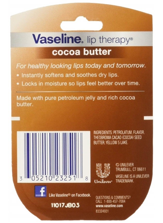 Lip Therapy Cocoa Butter, 25 oz (Pack of 5)