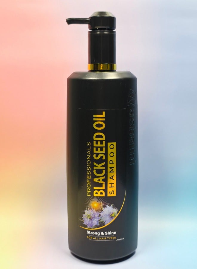 Professionals Black Seed Oil Shampoo – Strong & Shine – For All Hair Types – 1000ml