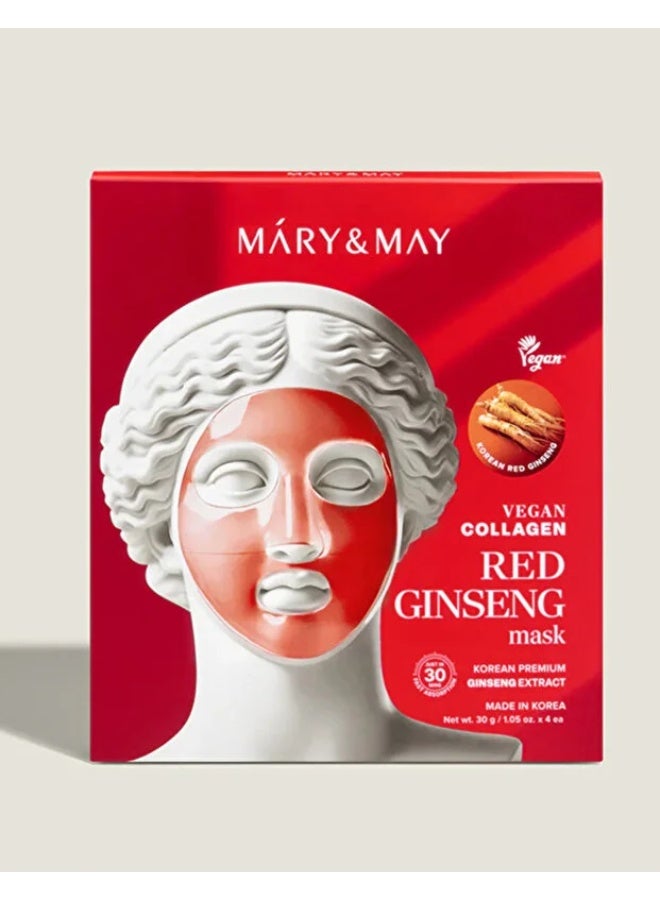 Vegan Collagen Red Ginseng Mask (30g x4)