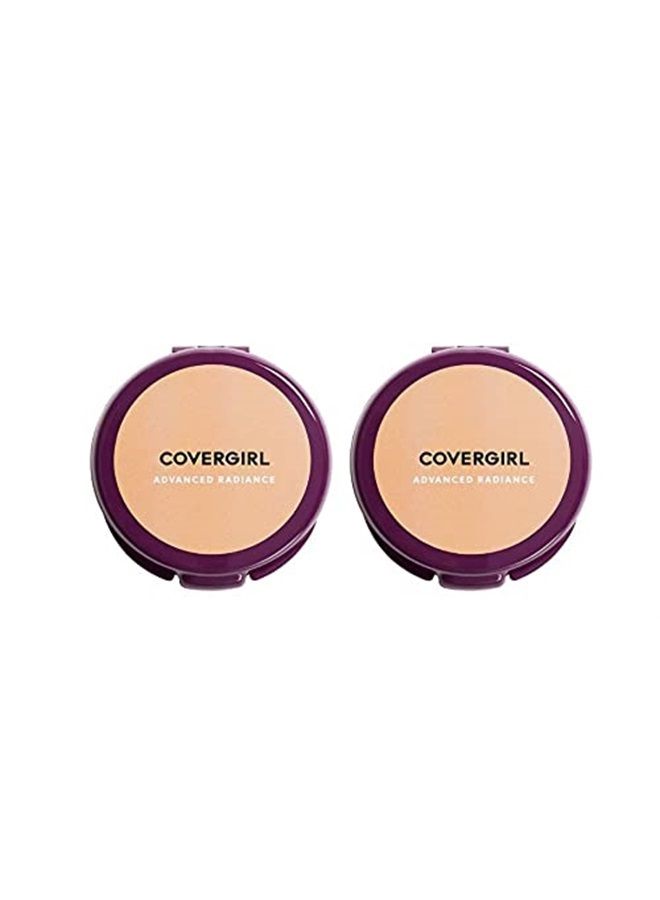 COVERGIRL advanced radiance pressed powder, natural beige, pack of 2, 0.39 Ounce