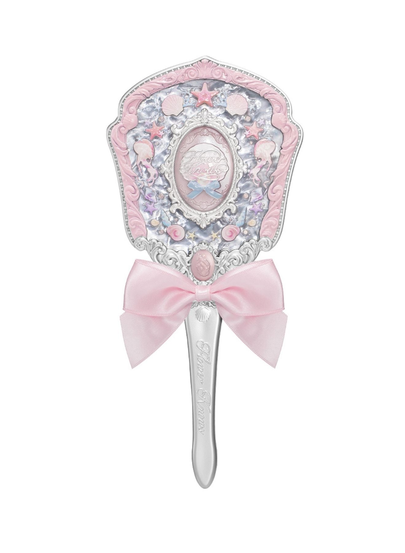Shell's Jewel Hand Mirror - Pink Seashell