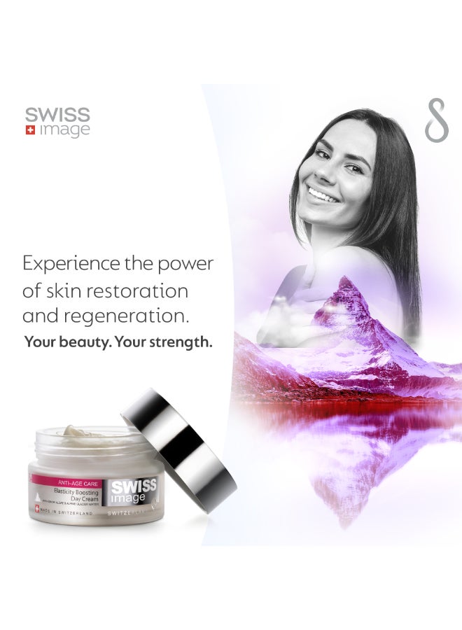 Anti-Age Care Elasticity Boosting Day Cream for Face, Collagen Boosting Cream for Women, Reduces Appearance of fine Lines And Wrinkles, Moisturizes Skin, Suitable for All Skin Types, 50ml - image 2
