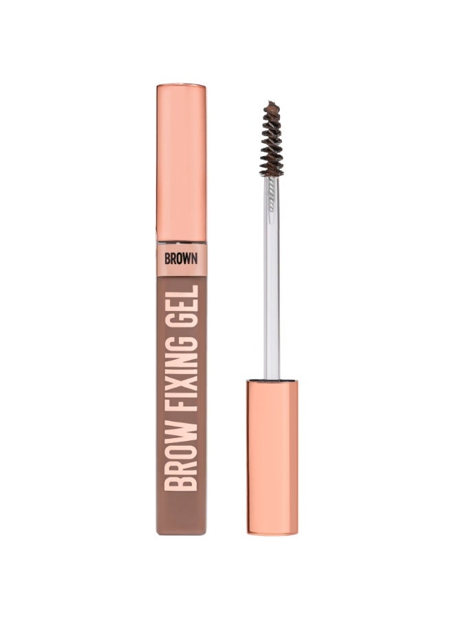 Brown brow fixing gel