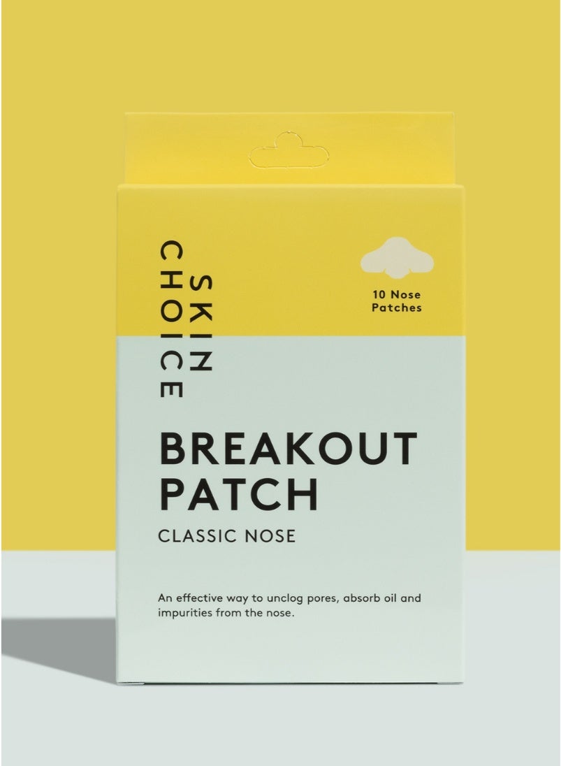 SkinChoice Breakout Patch Classic Nose - Hydrocolloid Pimple Patches - Vegan, Fragrance-free, Gluten-free, Latex-free, Parabens-free, Sulfates-free, Cruelty-free for Face and Body - Pack of 10 - image 2