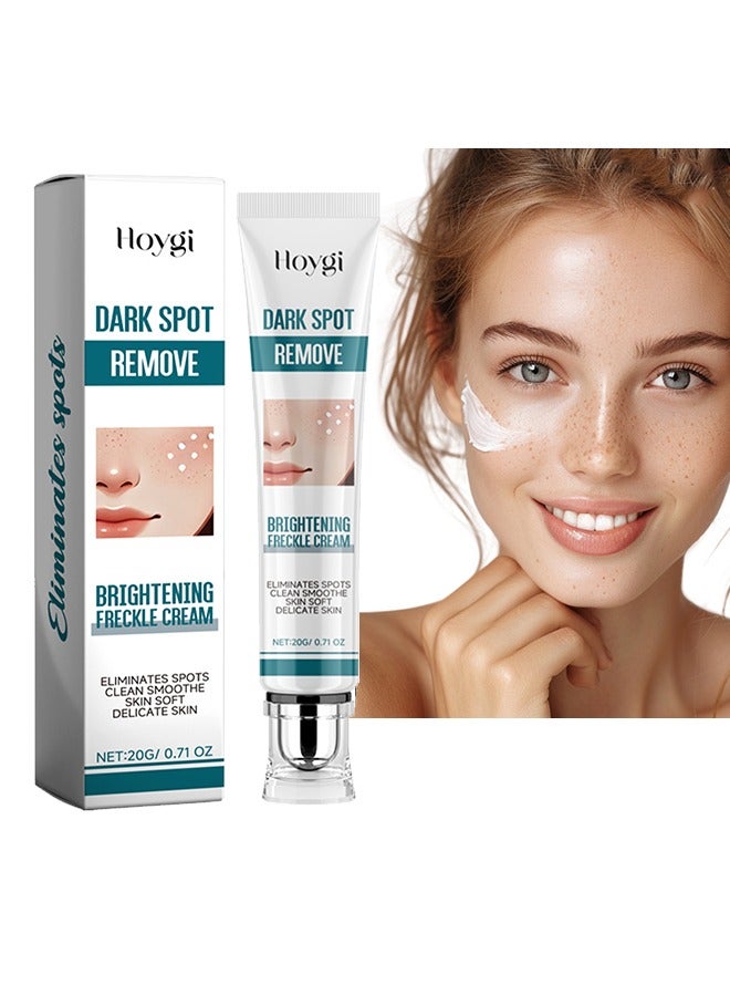 Dark Spot Remove,Brightening Freckle Cream,Ultimate Brightening & Freckle Removal Cream - Powerful Whitening Cream for Age Spots, Dark Spots, and Skin Pigmentation | Fade Freckles, Chloasma, and Sun Spots for Even Skin Tone-20g