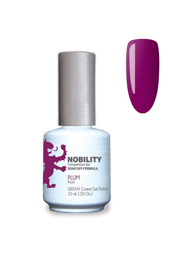 Gel Nail Polish 15 ml, Long Lasting, Chip Resistant, Requires Drying Under UV Led Lamp Plum Nbgp17