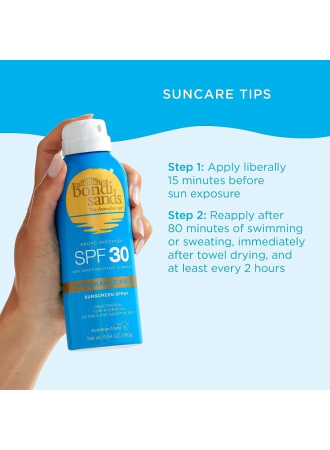 SPF 30 Aerosol Mist Spray Fragrance Free 160g | Continuous Broad Spectrum UVA UVB Body Sunscreen Spray | Water-Resistant Lightweight Fragrance-Free Sun Protection Mist | Reef-Safe Daily SPF Spray - image 7