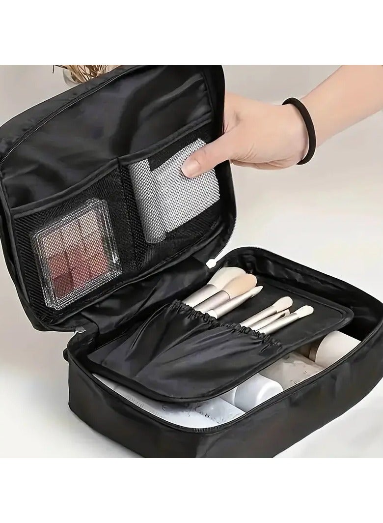Large Capacity Makeup Bag, Portable Comestic Pouch, Toiletry Wash Organizer & Travel Accessories