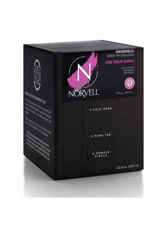 Premium Sunless Tanning Solution - One Hour Rapid, 1 Liter Box