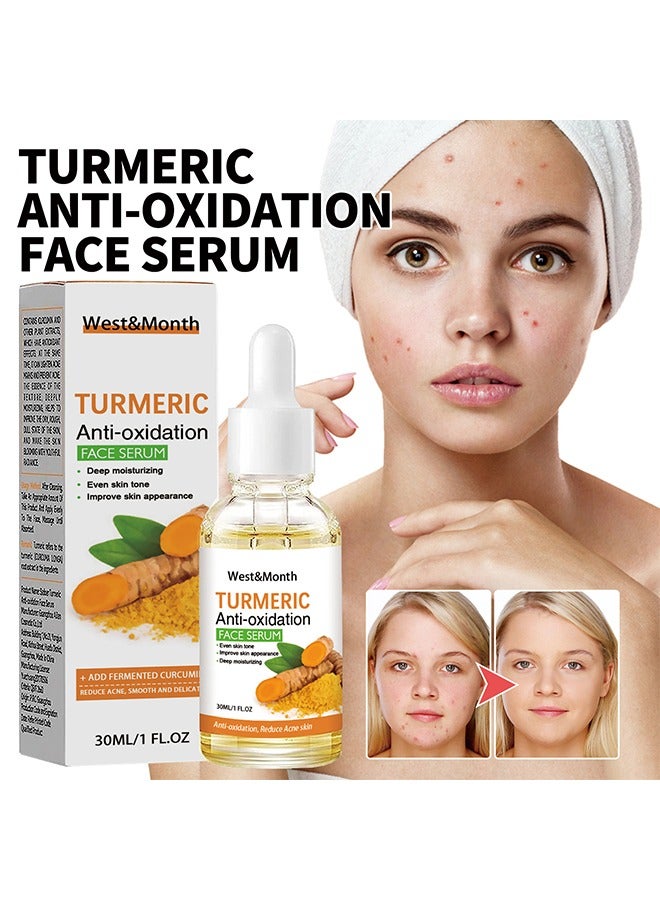 Turmeric Anti-oxidation Face Serum - Dark Spot Corrector Serum, Turmeric Repair Face Serum, Bright Skin Dark Spot Corrector Face Whitening Serum, Hydrate Dull And Dry Skin 30ml