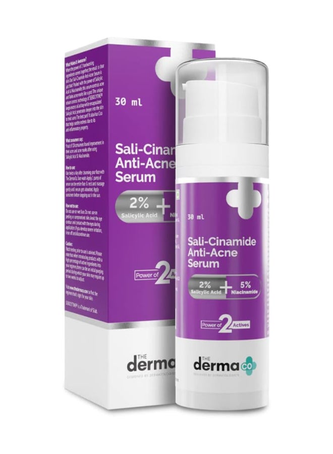 Sali-Cinamide Anti-Acne Face Serum with 2% Salicylic Acid And 5% Niacinamide for Acne And Acne Marks - 30ml