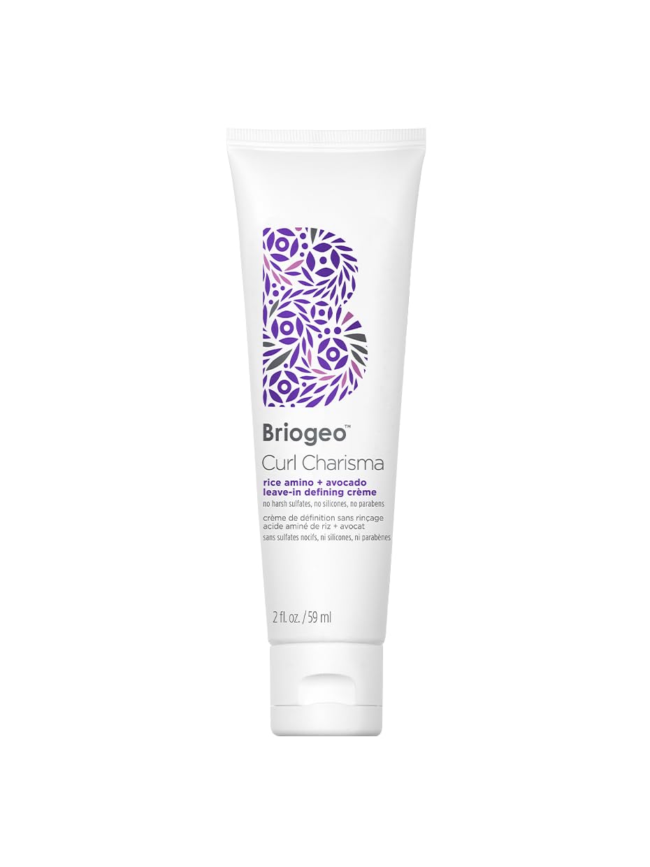 Briogeo Curl Charisma Rice Amino + Avocado Leave-In Defining CrÃ¨me, Anti Frizz Hair Styling Moisturizer, Leave In Cream for Wavy, Curly, Coily Hair, Boosts Hydration, Vegan, Cruelty-Free