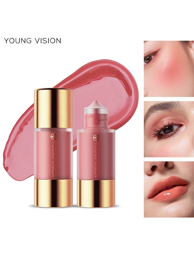 Dropper Liquid Blusher , Soft Matte Finish Cream Blush Liquid Blush Cream Blush Makeup Lightweight, Smooth Brightening Rouge #03