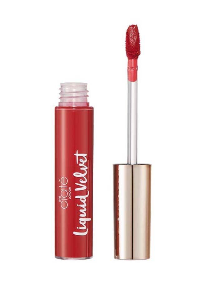 Liquid Velvet Matte Liquid Lipstick Deep Red - image 2