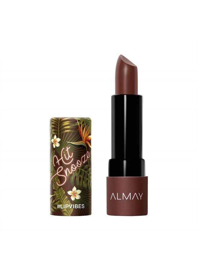 Lip Vibes, Hit SnoOuncee, matte lipstick, Brown, 1 Count