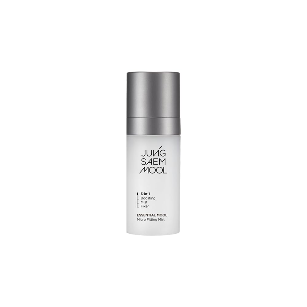 JUNG SAEM MOOL Essential Mool Micro Fitting Face Mist 1.86 Fl Oz, Ultra-Fine Hydrating Makeup Setting Spray with Thermal Spring Water, Long-Lasting Fixing Power Dewy Glow Primer, Korean Face Mist