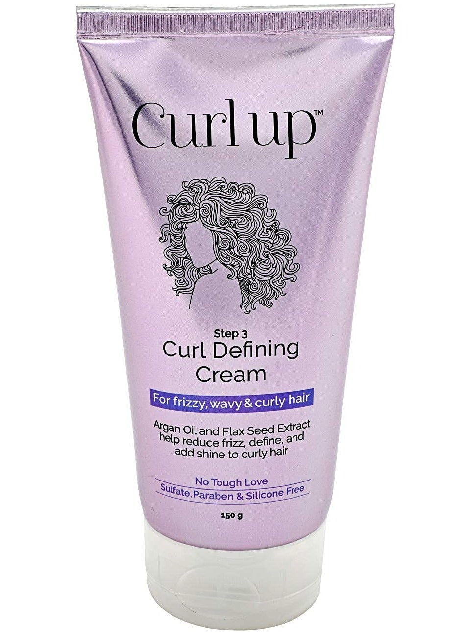 Curl Defining Cream All In One Leave In Conditioner Moisturizes Enhances Natural Curl Definition and Provides Medium Hold to Dry Frizzy Wavy and Curly Hair 150g