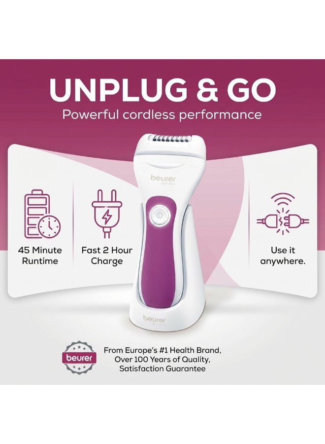 HL 76 Epilator | 2-in-1 Epilation and Shaving | Wide Flexible Epilator Head with 42 Tweezers | Ergonomic, Cordless and Easy to Operate | Waterproof | LED Light | 3 Years Warranty - image 7
